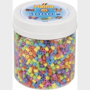 Hama Midi Perler - 3.000 Stk. - Bger Pastel Mix - 209-50