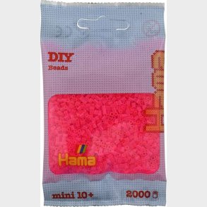 Hama Mini Perler - Neon Fuschia - 2.000 Stk. - 501-32