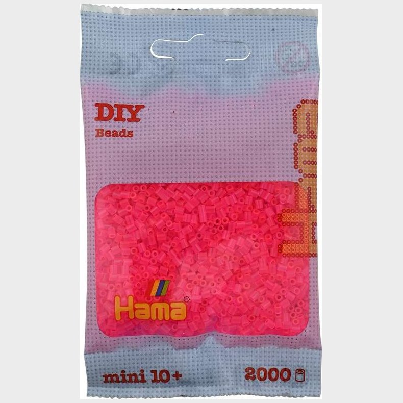 Hama Mini Perler - Neon Fuschia - 2.000 Stk. - 501-32