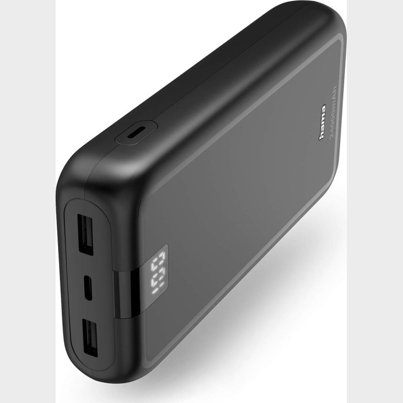 Hama - Powerbank 24000mah 2xusb-a+1xusb-c Anthracite