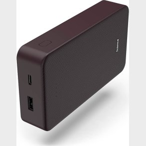 Hama Powerbank 20000 Mah - Usb-c + Usb-a - Colour 20 - Plum
