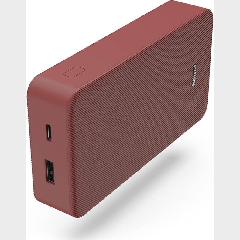 Hama Powerbank 20000 Mah - Usb-c + Usb-a - Colour 20 - R�d