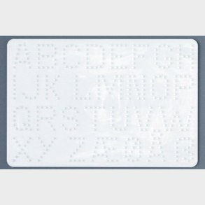 Hama Midi Perleplade - Bogstaver Stiftplade - 14,5x21,5 Cm - 272