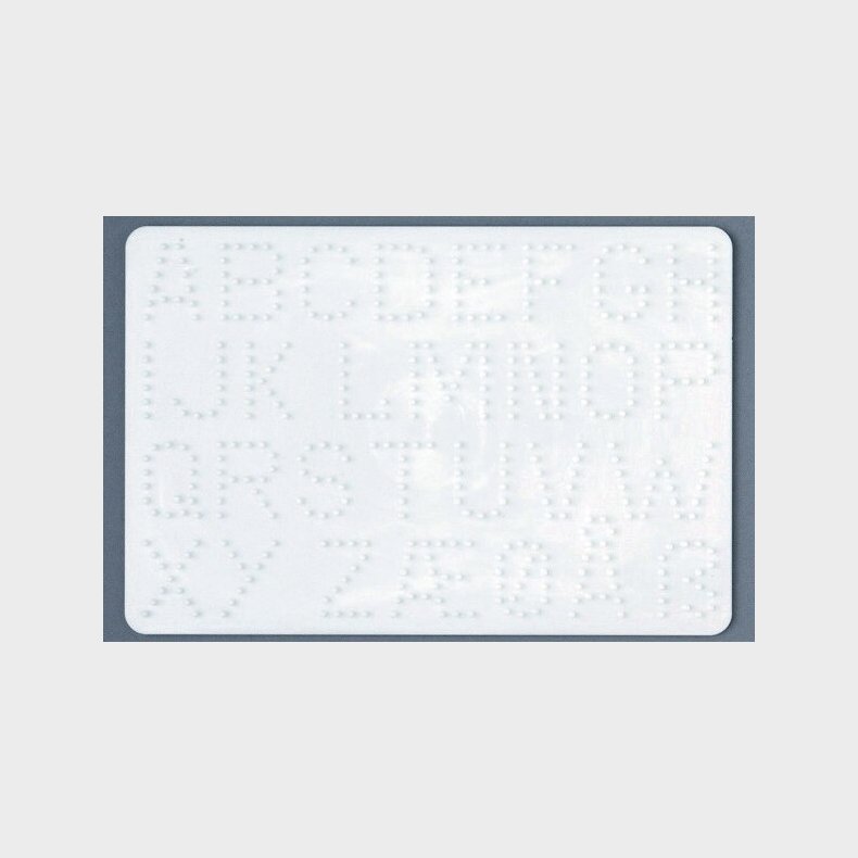 Hama Midi Perleplade - Bogstaver Stiftplade - 14,5x21,5 Cm - 272