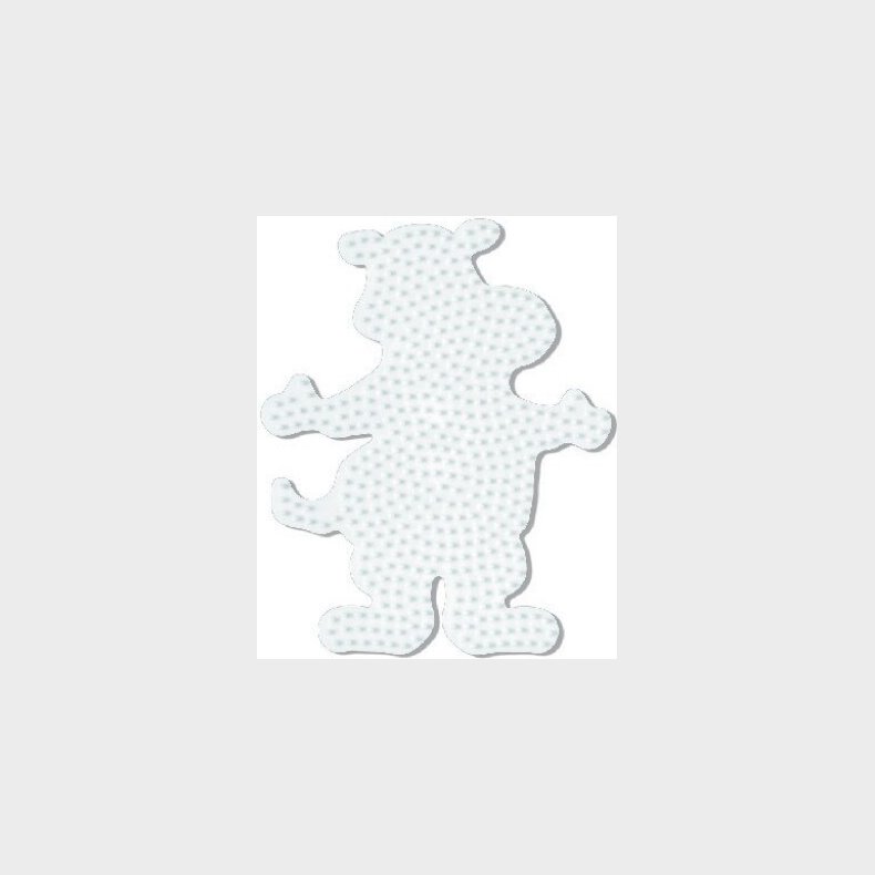 Hama 303 - Flodhest Midi Perleplade - 15x12,5 Cm