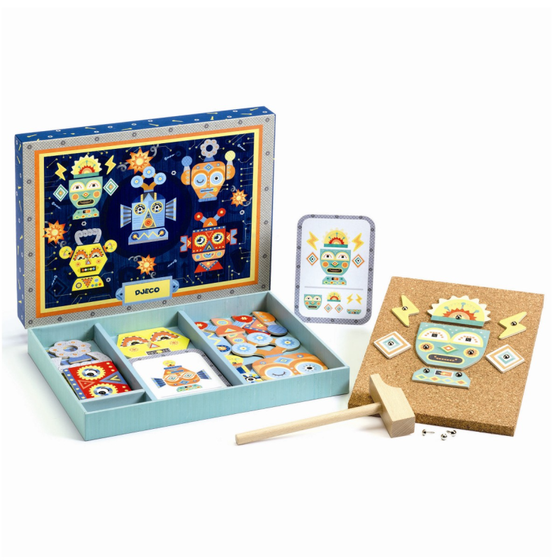 Djeco | Hammer & sm brt - Robotter