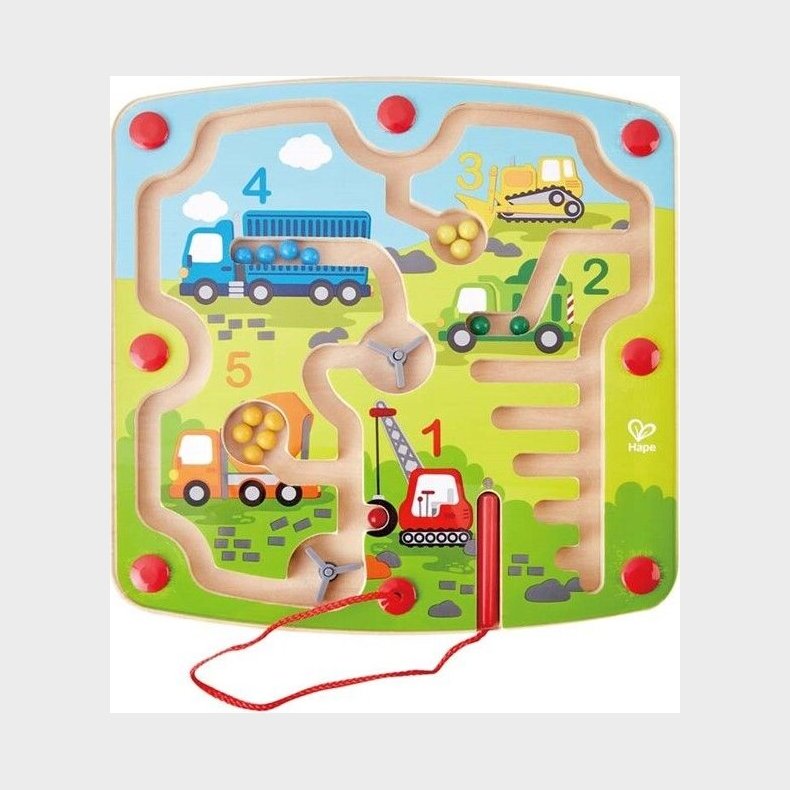 Hape Legetj - Magnetisk Labyrint - Byggeplads