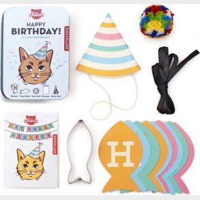 Kikkerland - Kat Fdselsdagsst Inkl. Hat, Opskrifter Og Guirlande