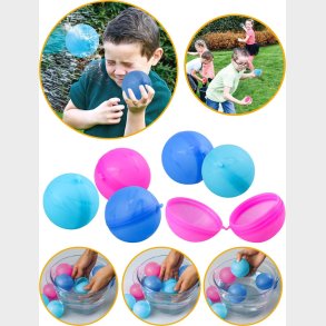 Happy Summer - Genanvendelige Vandbombebolde 6,5 Cm 6-pak