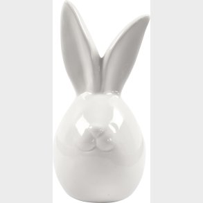Hare - H 11,4 Cm -  5,5 Cm - Hvid - 12 Stk.