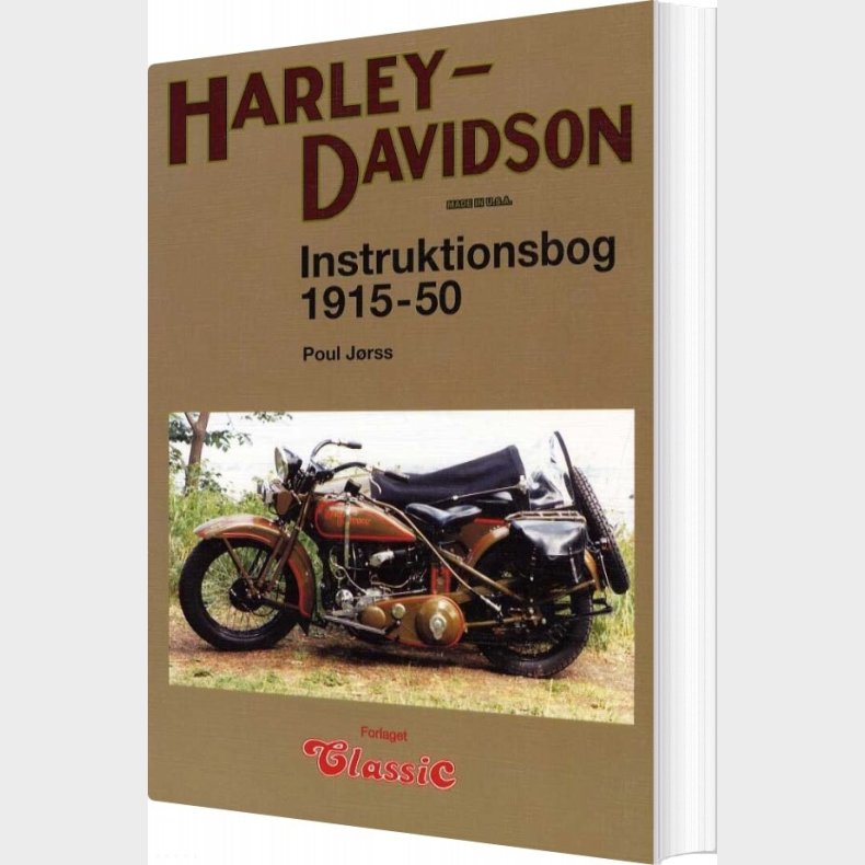 Harley-davidson Instruktionsbog 1915-1950 - Poul J�rss - Bog