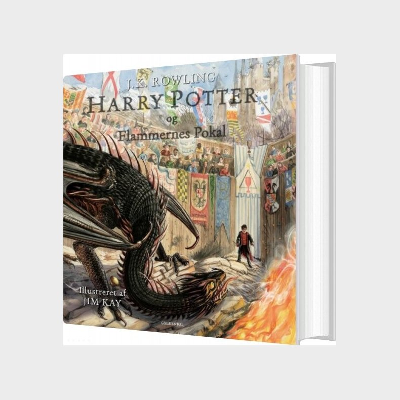 Harry Potter 4 - Illustreret Udgave - Og Flammernes Pokal - J. K. Rowling - Bog