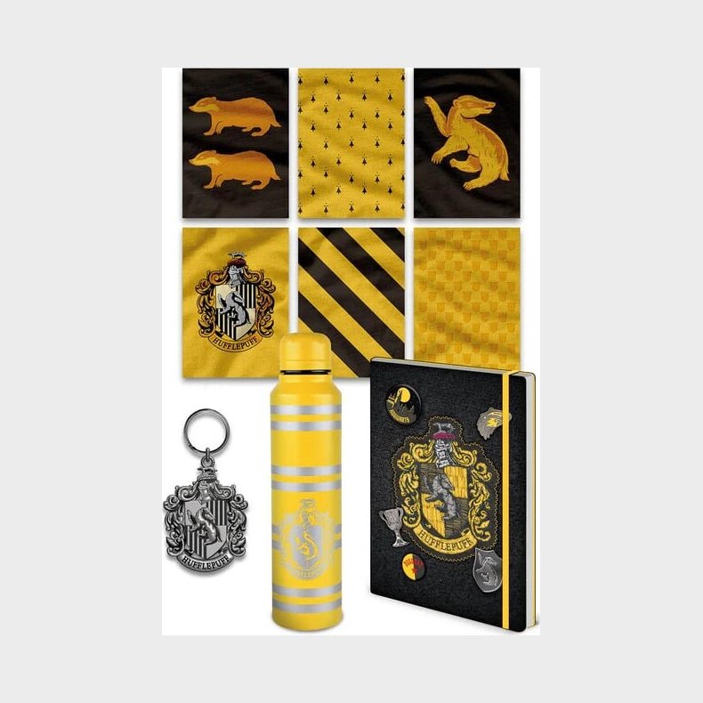 Harry Potter (colourful Crest Hufflepuff) Premium Gift Set