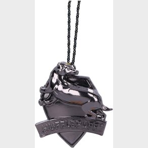 Harry Potter Julepynt - Hufflepuff Crest - Slv - Nemesis Now - 6 Cm