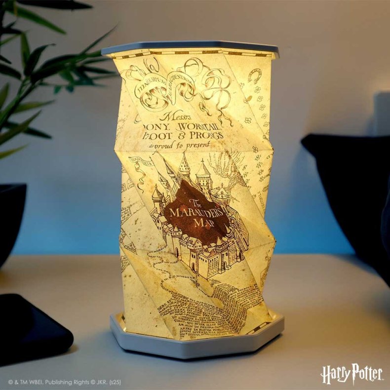 Harry Potter Lampe - Marauders Map - Foldbar - Popglow - 21 Cm