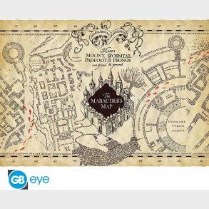 Harry Potter - Parchment Poster - Marauder's Map