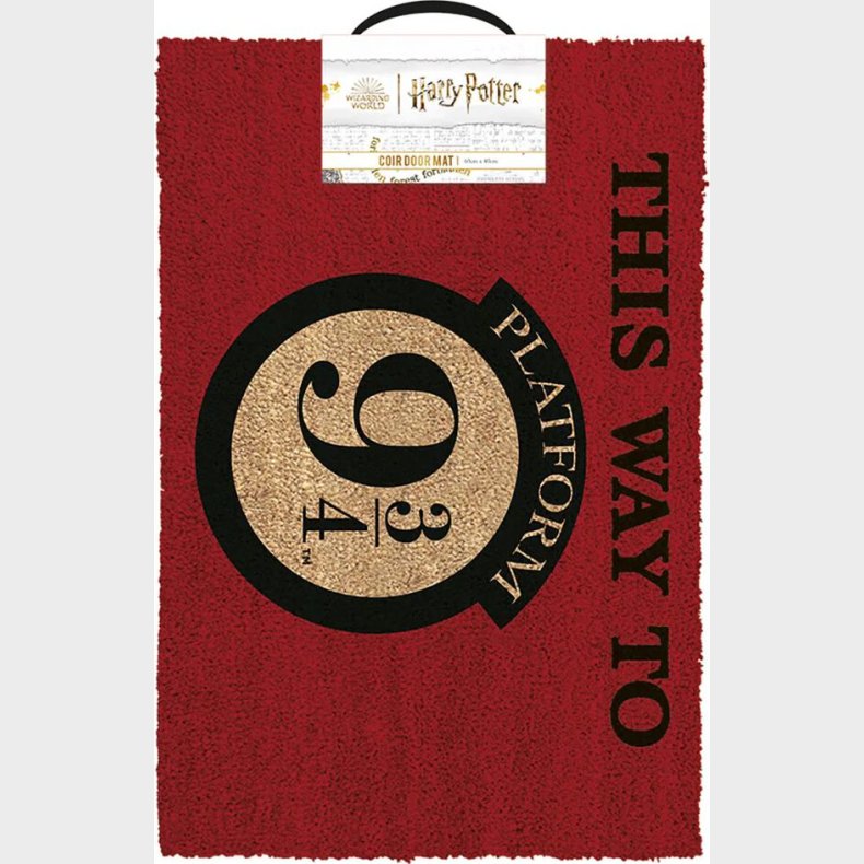 Harry Potter (this Way To Platform 9 3/4) 60x40 Coir Door Mat