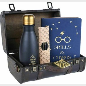 Harry Potter Kuffert Med Nglering, Drikkedunk, Notesbog Og Blyanter