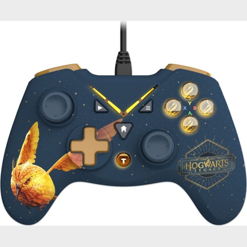 Harry Potter - Wired Controller For Xbox One/ Pc With 3m Cble - Golden Vivet