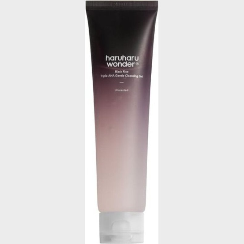 Haruharu Wonder - Black Rice Triple Aha Gentle Cleansing Gel - Black - 100 Ml