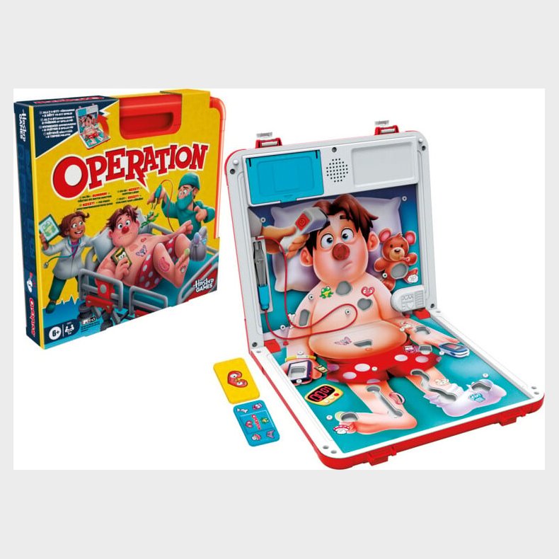 Hasbro - Klassisk Operations Spil (dk/no/se/fi)