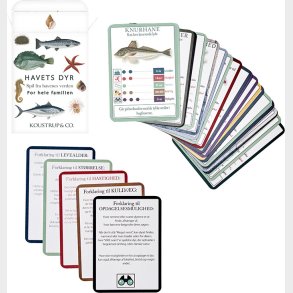Havets Dyr - Kortspil - 10 Stk   - Lars Thomas - Bog