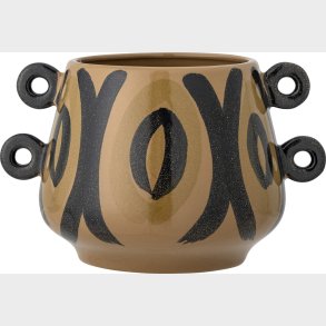 Creative Collection - Hayan Urtepotteskjuler - Brun - Stentj Keramik