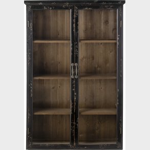 Creative Collection - Hazem Vitrineskab - Sort - Fyrretr - 81x122x22 Cm