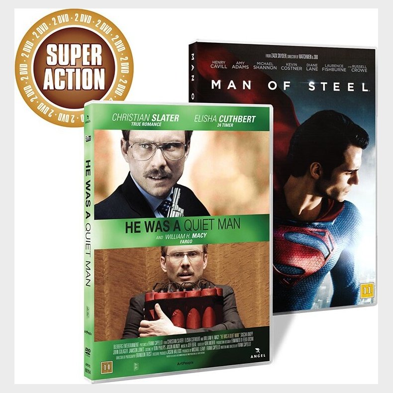 He Was A Quiet Man // Man Of Steel - DVD - Film