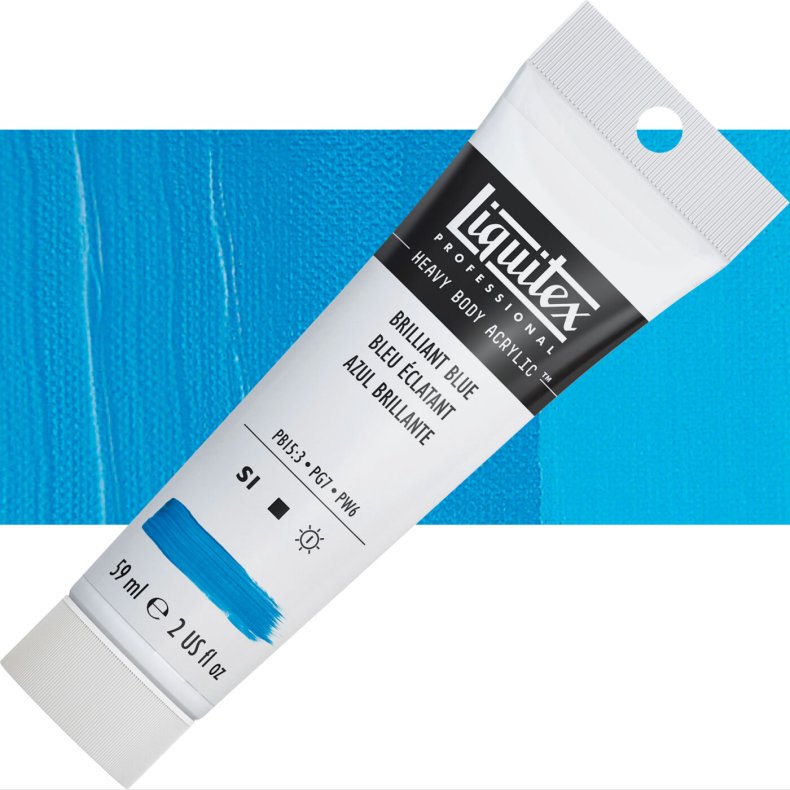 Liquitex - Akrylmaling - Heavy Body - Brilliant Blue 59 Ml