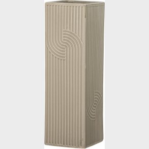 Bloomingville - Heeira Vase - Brun - Stentj - H 26 Cm