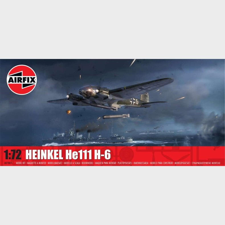 Airfix - Heinkel He111 H-6 Modelfly Byggest - 1:72 - A07007c