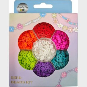 Heishi Perlemix 40g Multi + Elastik, Ophngsske - Pearl N Fun