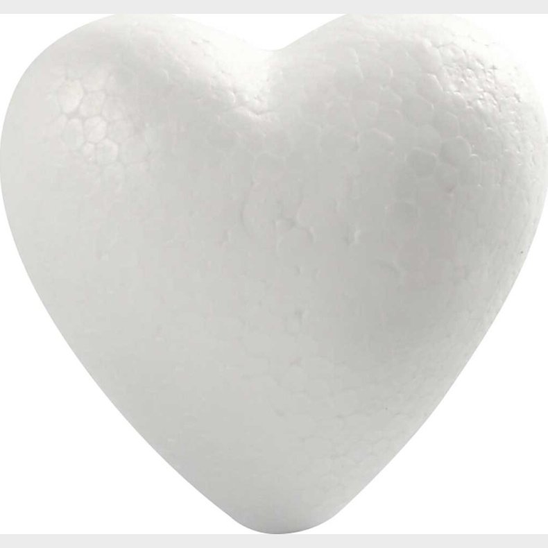 Hjerte - H 8 Cm - Hvid - 50 Stk.