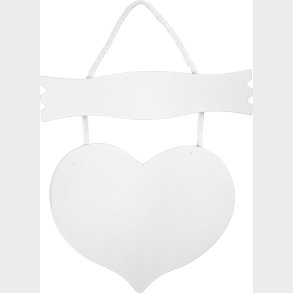 Hjerte Med Skilt - Str. 28x19 Cm - Tykkelse 5 Mm - 10 Stk.