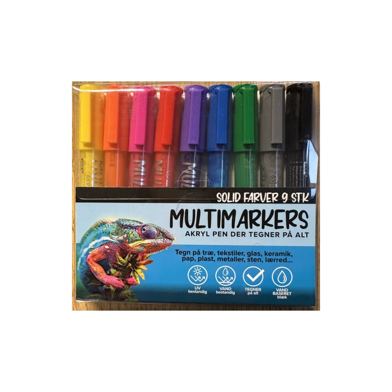 kamleon | Stentusser - Basisfarver, 9 stk