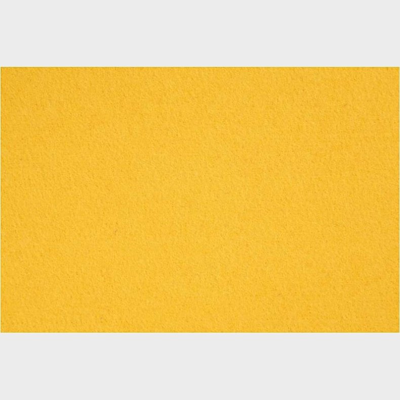 Hobbyfilt - 42x60 Cm - Tykkelse 3 Mm - Gul - 1 Ark