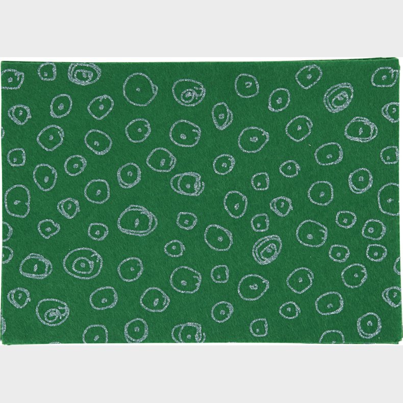 Hobbyfilt - A4 - 210x297 Mm - 1 Mm - Grn - 10 Ark