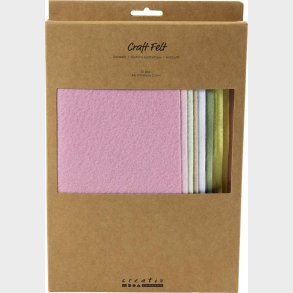 Hobbyfilt - A4 - 210x297 Mm - Tykkelse 2 Mm - Pastelfarver