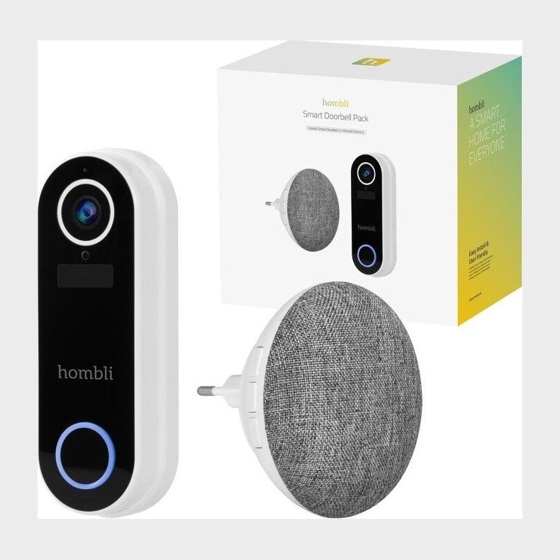 Hombli - Smart Doorbell 2 + Chime 2 - Smart Doorbell Pack