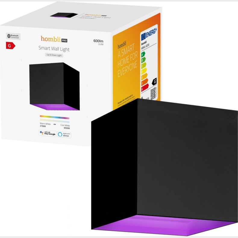 Smart Udend�rs Belysning - V2 - Hombli - Sort