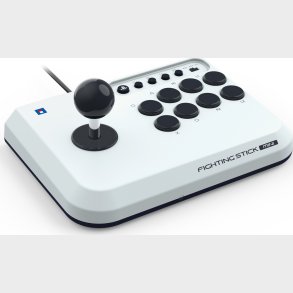 Hori - Fighting Stick Mini For Playstation5 - White - 8 Inches By 6 Inches