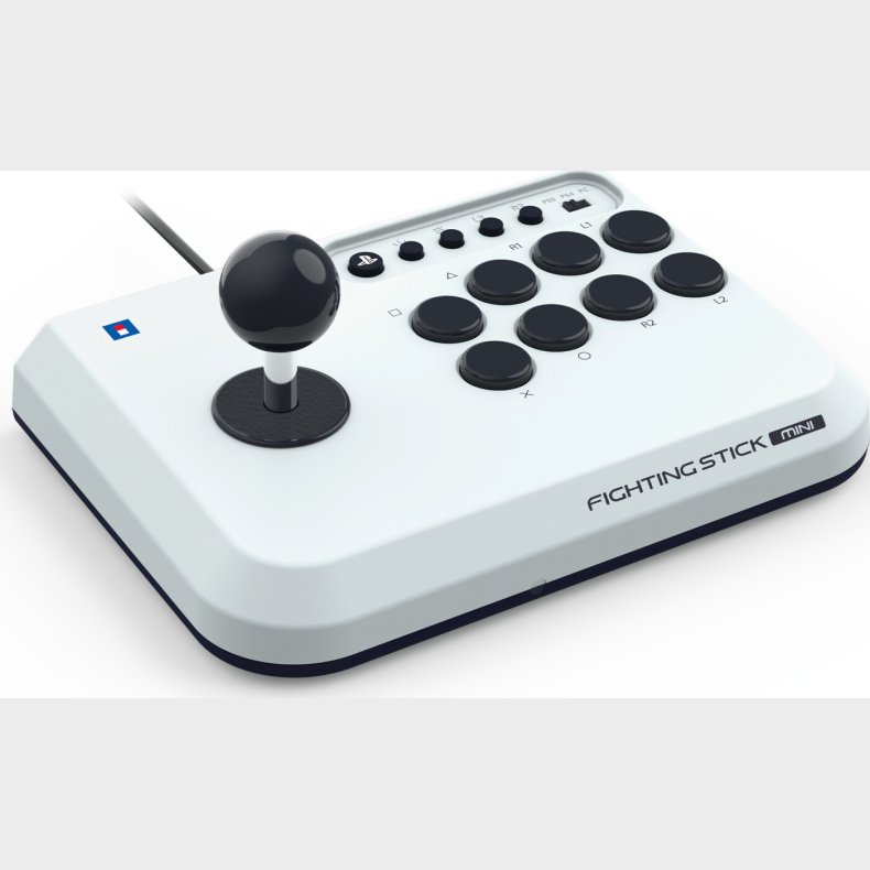 Hori - Fighting Stick Mini For Playstation�5 - White - 8 Inches By 6 Inches