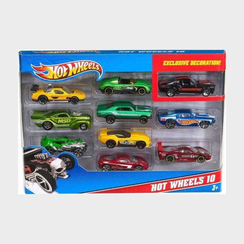 Hot Wheels Biler - 10 Stk