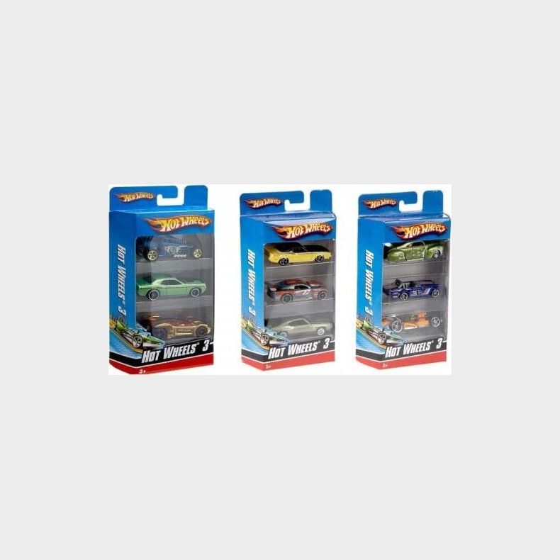 Hot Wheels 3 - Biler - Die-cast - 3-pak