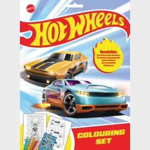 Hot Wheels Colouring Set A4