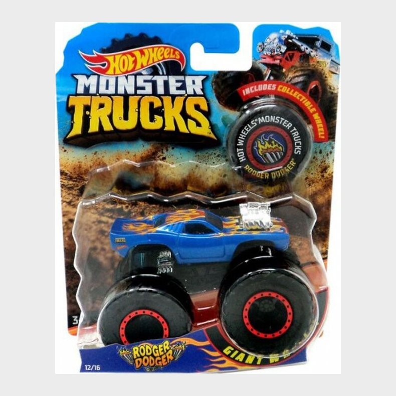 Hot Wheels - Monster Truck Leget�j - Str. 1:64 - Dodge Charger R/t