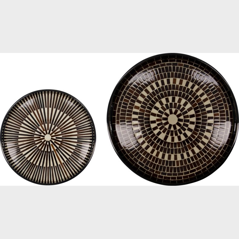 House Doctor - Serveringsbakker - Serve - Brun Og Natur - 2 Stk