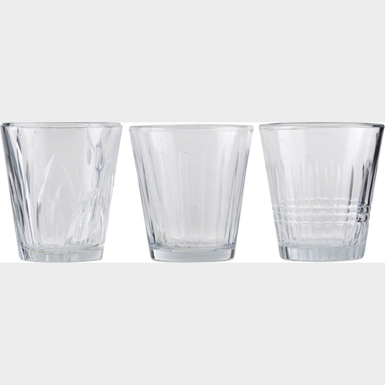 House Doctor - Vandglas - Vintage - Klar - 6 Stk