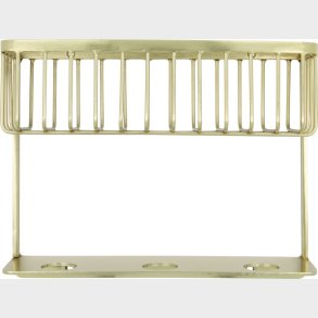 House Doctor - Badevrelseshylde Med Sbeholder - Bath - Messing